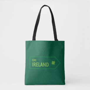 Ireland Road Sign Tote Bag
