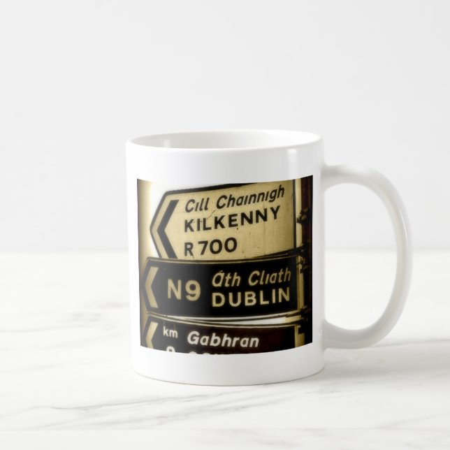 Ireland Roadside Signs Coffee Mug (Right)