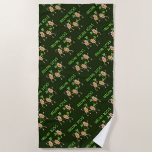 Ireland Rocks Beach Towel