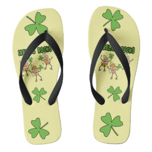 Ireland Rocks Flip Flops