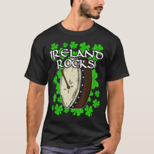 Ireland Rocks Irish Bodhran Drums Percussion Reel  T-Shirt