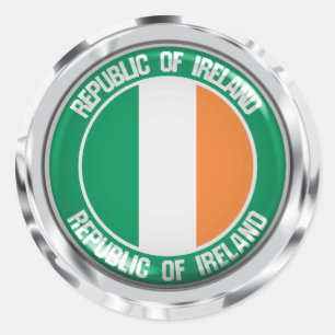 Ireland Round Emblem Classic Round Sticker