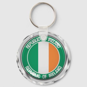 Ireland Round Emblem Key Ring