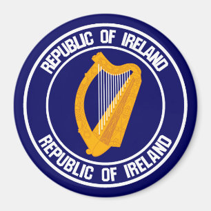 Ireland Round Emblem Magnet