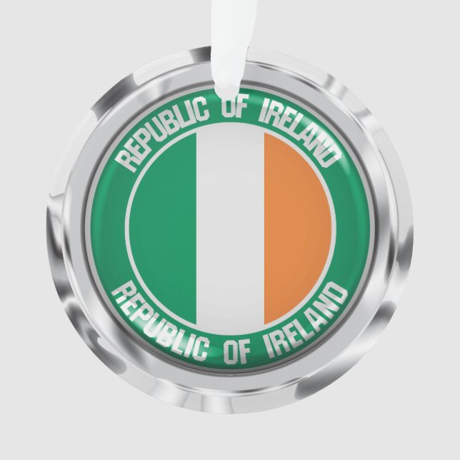 Ireland Round Emblem Ornament (Front)