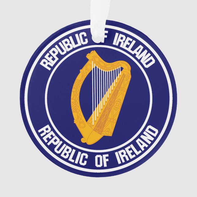 Ireland Round Emblem Ornament (Front)
