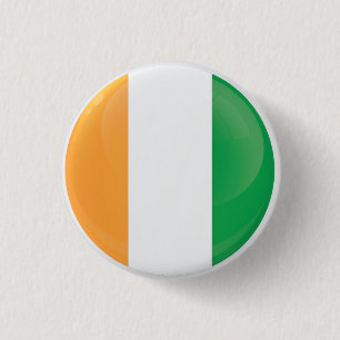 Ireland  Round Icon Flag 3 Cm Round Badge