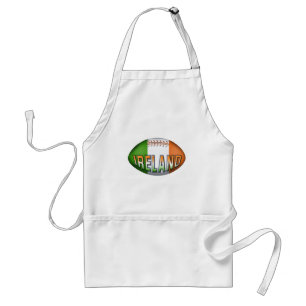 Ireland Rugby Ball Standard Apron