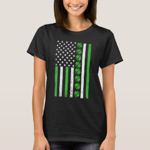 Ireland Rugby Sport Usa Flag Shamrock St Patrick S T-Shirt