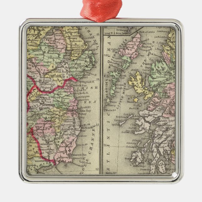 Ireland, Scotland Metal Tree Decoration (Front)