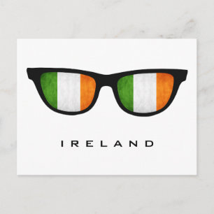 Ireland Shades custom text & colour postcard