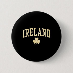 Ireland Shamrock Clover Irish Lucky Green Vintage 6 Cm Round Badge