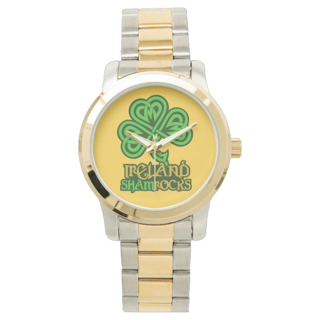 Ireland Shamrock custom watches (Front)