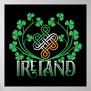 IRELAND SHAMROCK POSTER