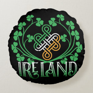 IRELAND SHAMROCK ROUND CUSHION