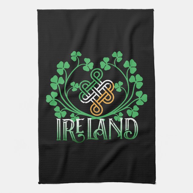 IRELAND SHAMROCK TEA TOWEL (Vertical)