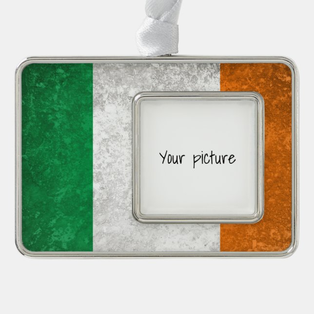 Ireland Silver Plated Framed Ornament (Front)