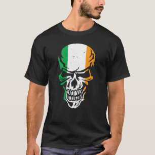 Ireland Skull Irish Dublin Belfast Sea Wales Emera T-Shirt