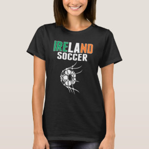 Ireland Soccer Ball In Net Goal  Irish Football Su T-Shirt