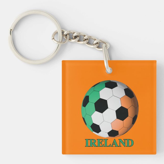 Ireland soccer key ring (Front)