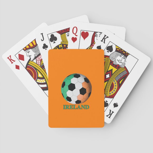 Ireland soccer playing cards (Back)