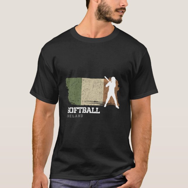 Ireland Softball Team Baseball Softball T-Shirt (Front)