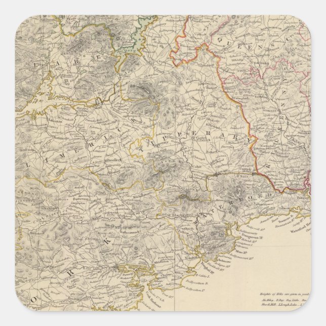 Ireland south sheet square sticker (Front)