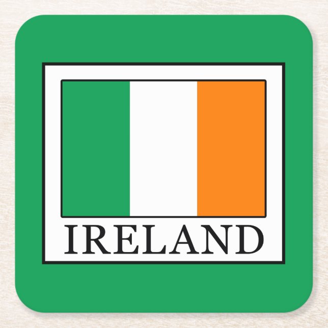 Ireland Square Paper Coaster (Front)