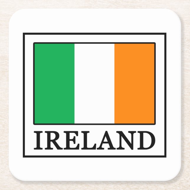 Ireland Square Paper Coaster (Front)