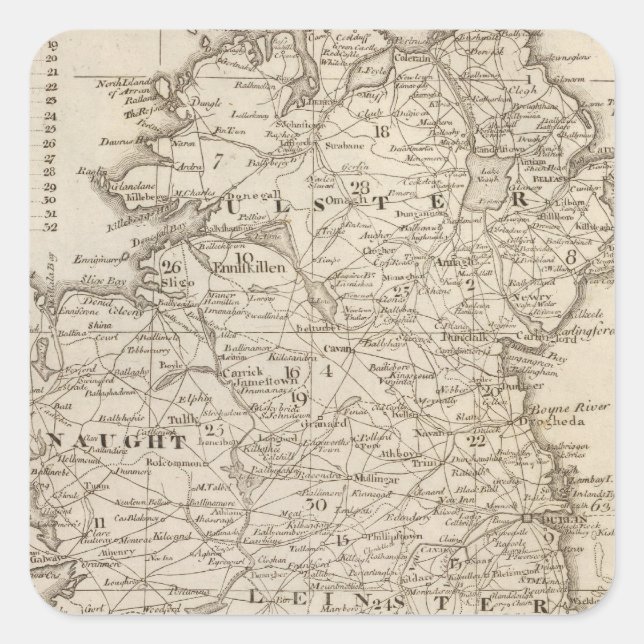 Ireland Square Sticker (Front)