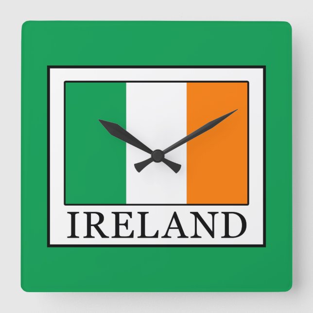 Ireland Square Wall Clock (Front)