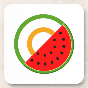 IRELAND STANDS WITH PALESTINE - Watermelon Coaster