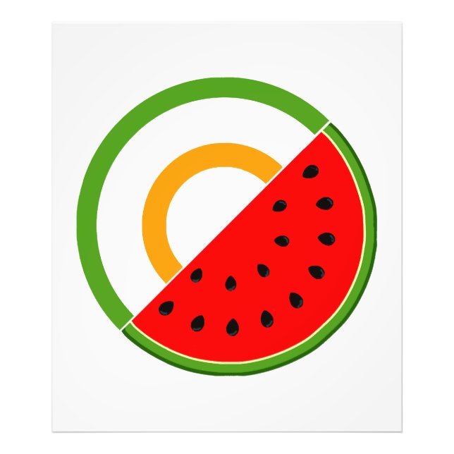 IRELAND STANDS WITH PALESTINE - Watermelon Photo Print (Front)
