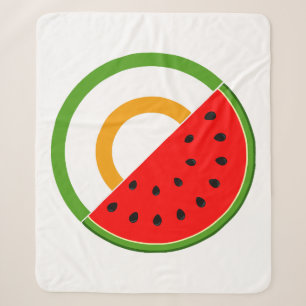 IRELAND STANDS WITH PALESTINE - Watermelon Sherpa Blanket