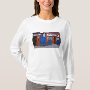 Ireland, Strandhill. Storefronts with bicycles T-Shirt