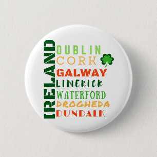 IRELAND SUBWAY ART 6 CM ROUND BADGE