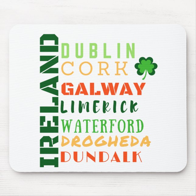 IRELAND SUBWAY ART MOUSE MAT (Front)