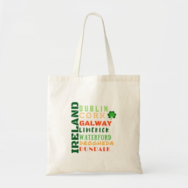 IRELAND SUBWAY ART TOTE BAG (Front)