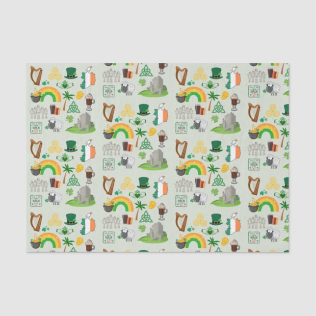Ireland Symbols Tissue Paper (Front)