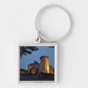 Ireland, the Dromoland Castle lit at dusk, Key Ring