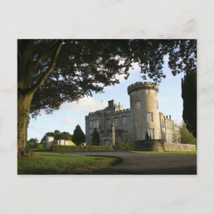Ireland, the Dromoland Castle side entrance. Postcard