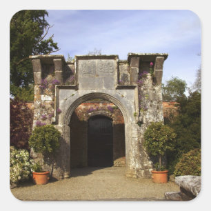 Ireland, the Dromoland Castle Walled Garden Square Sticker