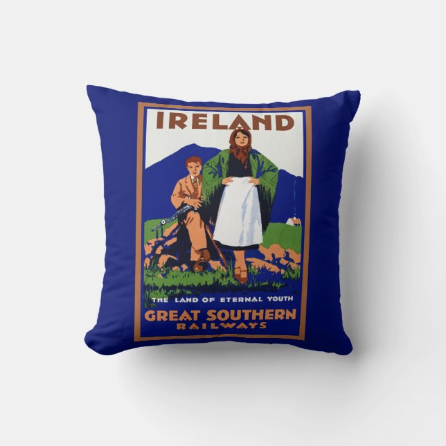 Ireland ~ The Land of Eternal Youth Cushion (Front)