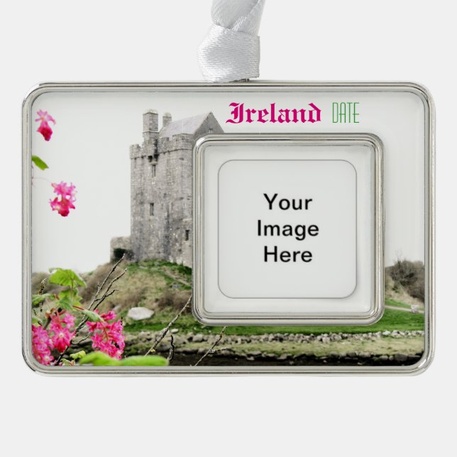 Ireland Travel Christmas Ornament Customisable (Front)