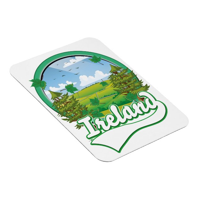 Ireland Travel logo Magnet (Right Side)
