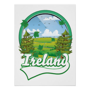 Ireland Travel logo Poster