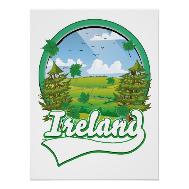 Ireland Travel logo Poster (Front)