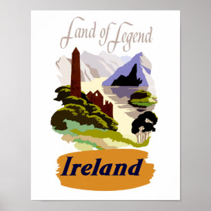 Ireland travel poster