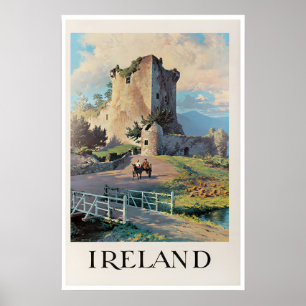 Ireland Travel Poster Irish Art Print