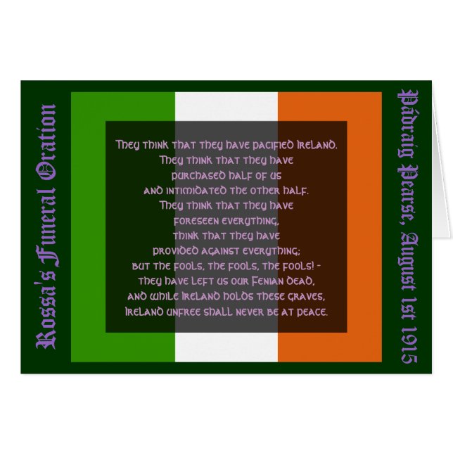 Ireland Unfree Shall Never Be at Peace (Front Horizontal)